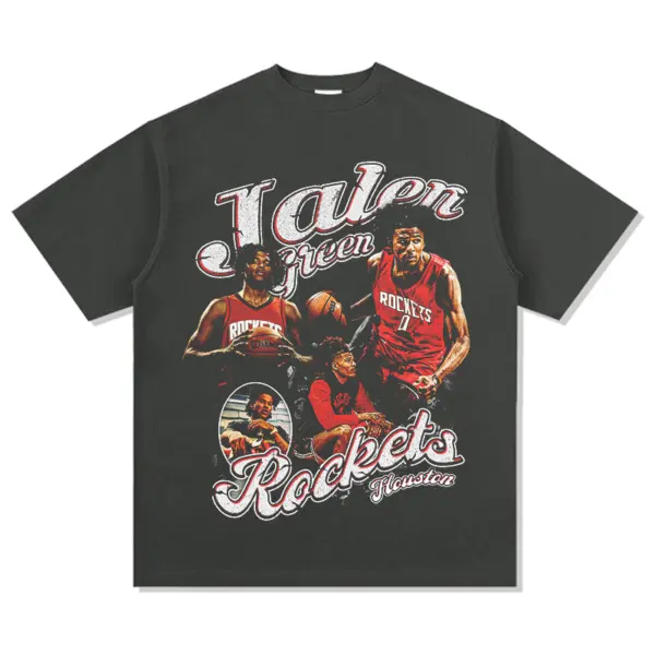 Jalen Green Tee NBA 2024 – White Script Letters