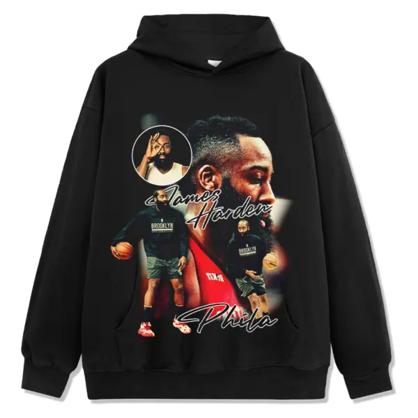 James Harden Hoodie NBA – Side Profile Phila Script
