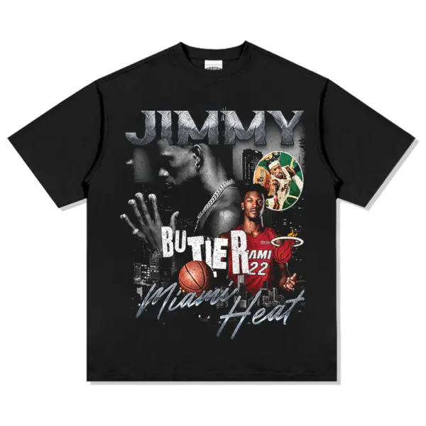 Jimmy Butler Tee NBA – Silver Jimmy, Miami Heat