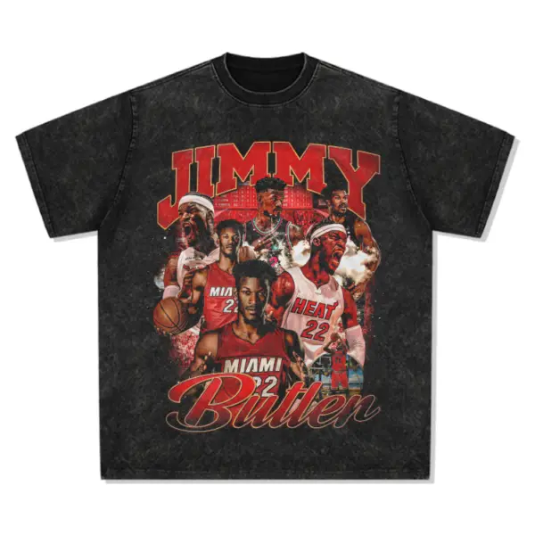 Jimmy Butler Tee NBA 2024 – Red Butler Script