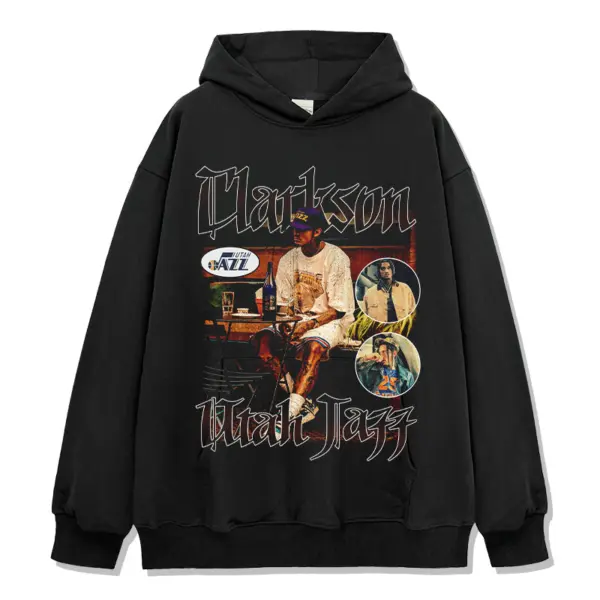 Jordan Clarkson Hoodie NBA – Purple Cap Blackletter