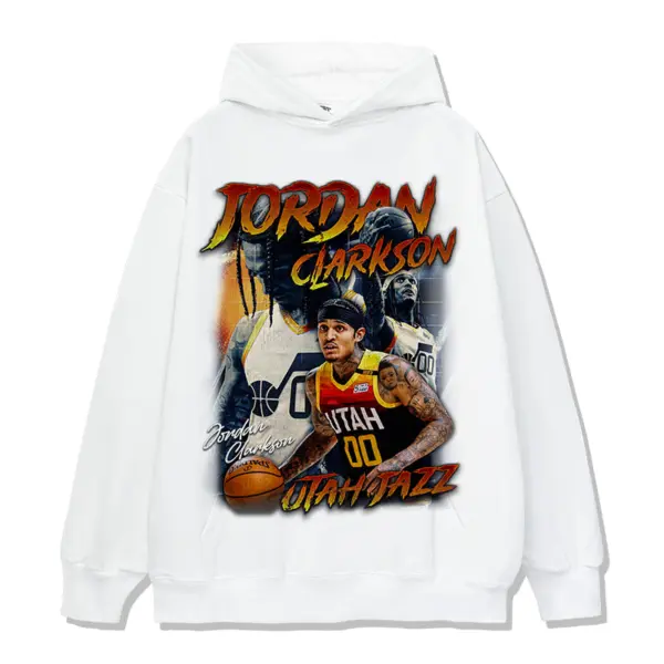 Jordan Clarkson Hoodie NBA 2024 – Orange 00 Jersey