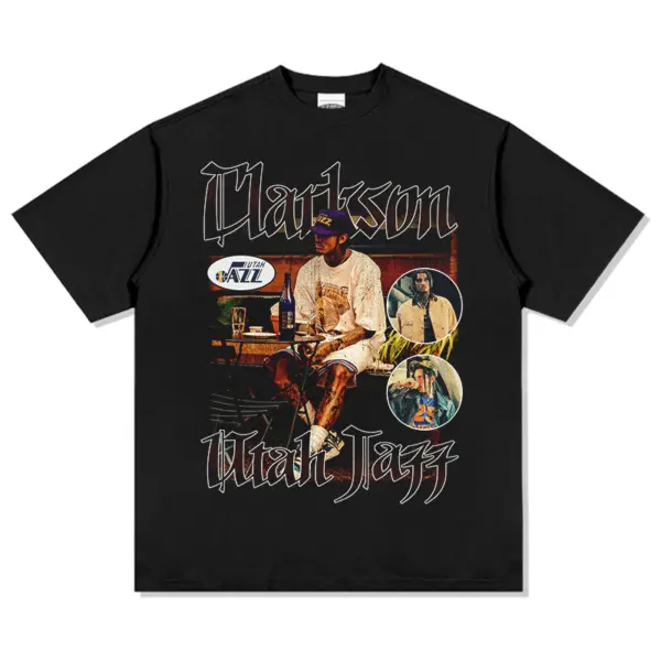 Jordan Clarkson Tee NBA – Purple Cap Blackletter