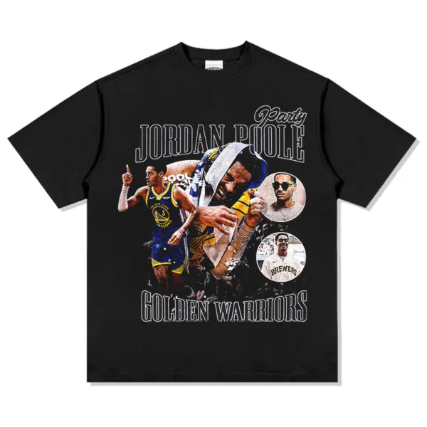 Jordan Poole Tee NBA – Golden Warriors Collage