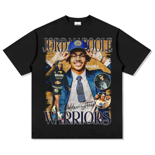 Jordan Poole Tee NBA – Suit and Blue Cap Collage