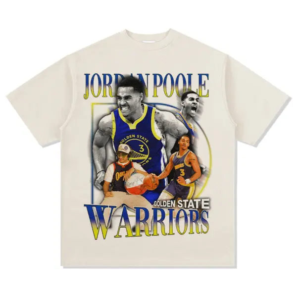 Jordan Poole Tee NBA 2024 – Number 3 Jersey Collage