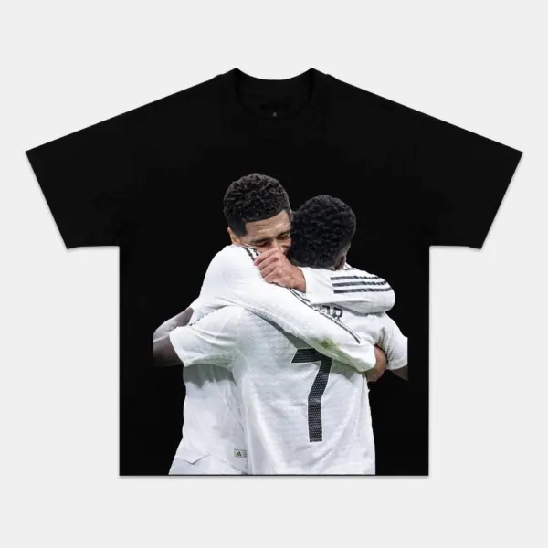 Jude Bellingham & Vinícius Jr Real Madrid Champions Graphic Tee