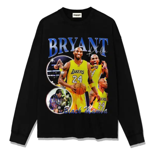 Kobe Sweatshirt NBA 2024 – Blue Chrome Bryant Letters