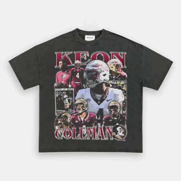 Keon Coleman Florida State Seminoles Vintage Graphic Tee