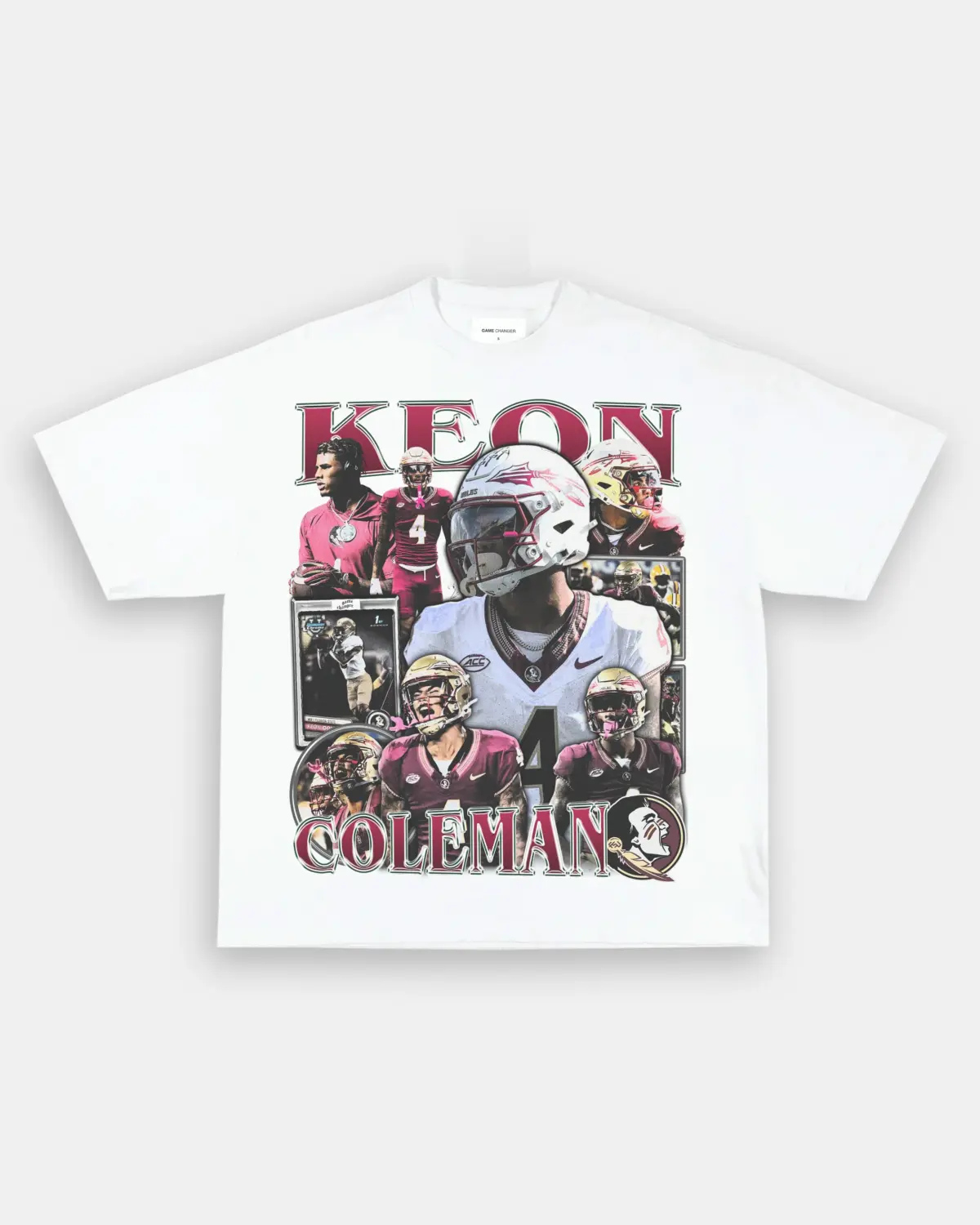 Keon Coleman Florida State Seminoles Vintage Graphic Tee — product image 3