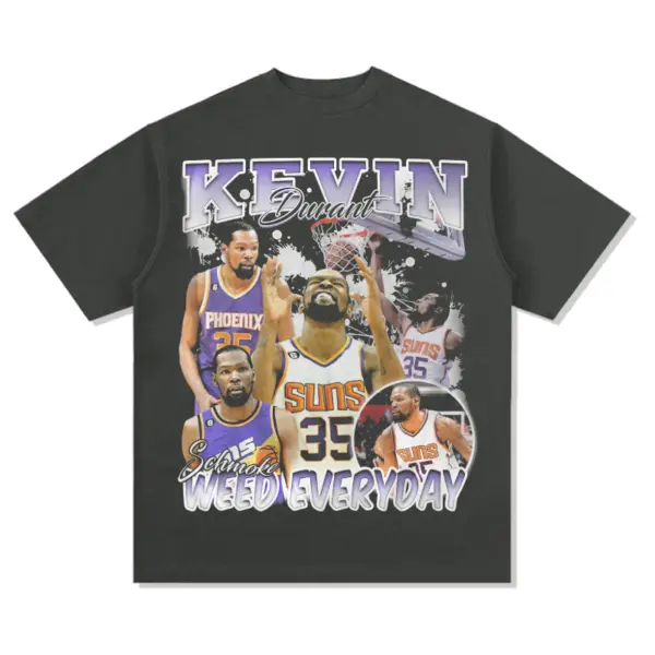 Kevin Durant Tee NBA 2024 – Purple Suns Collage