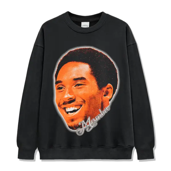 Kobe Bryant Sweatshirt NBA – Orange Face, Mamba Script
