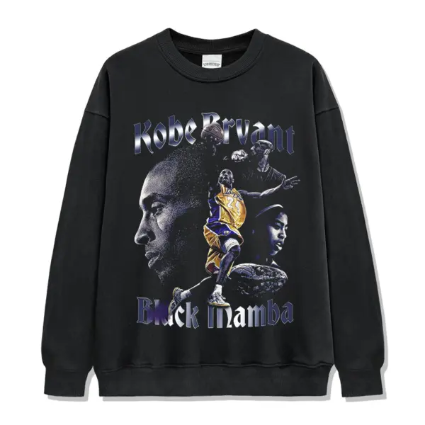 Kobe Bryant Sweatshirt NBA – Black Mamba Gothic Letters