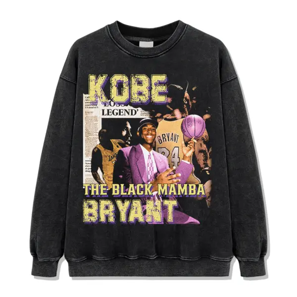 Kobe Bryant Sweatshirt NBA 2024 – Gold Kobe Legend Letters