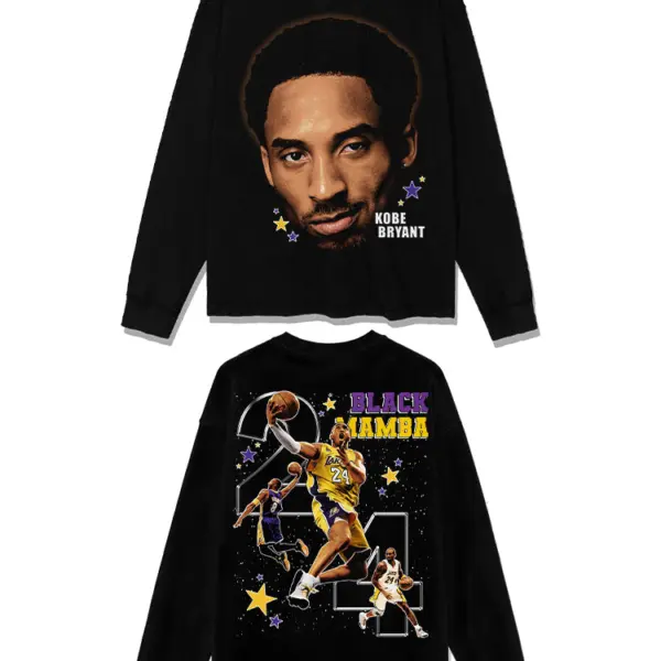 Kobe Bryant Sweatshirt NBA 2024 – Black Mamba, Big 24 Back