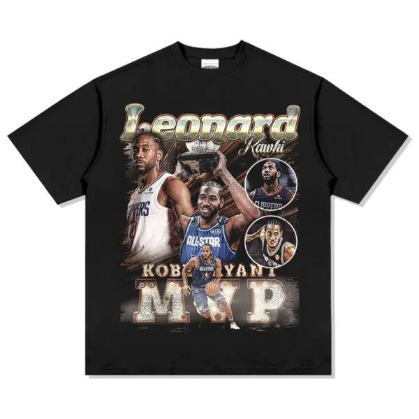 Kawhi Leonard Tee – All-Star MVP Trophy Collage