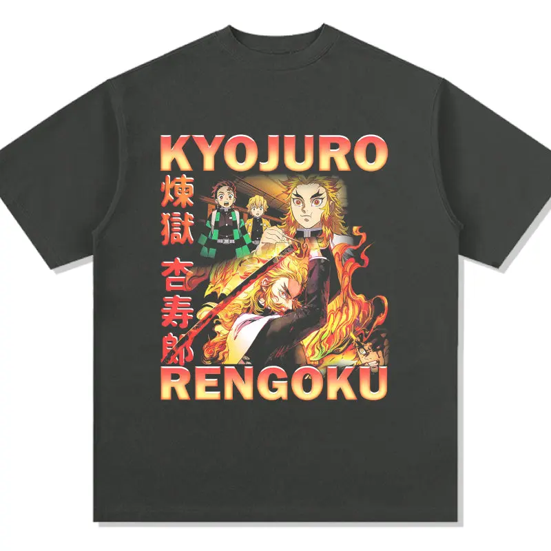 Kyōjurō Rengoku Demon Slayer: Kimetsu no Yaiba "Anime" TEE - view 3
