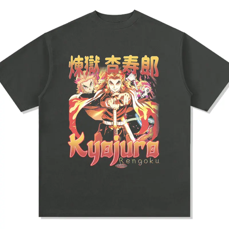 Kyōjurō Rengoku Demon Slayer: Kimetsu no Yaiba "Anime" TEE - view 3