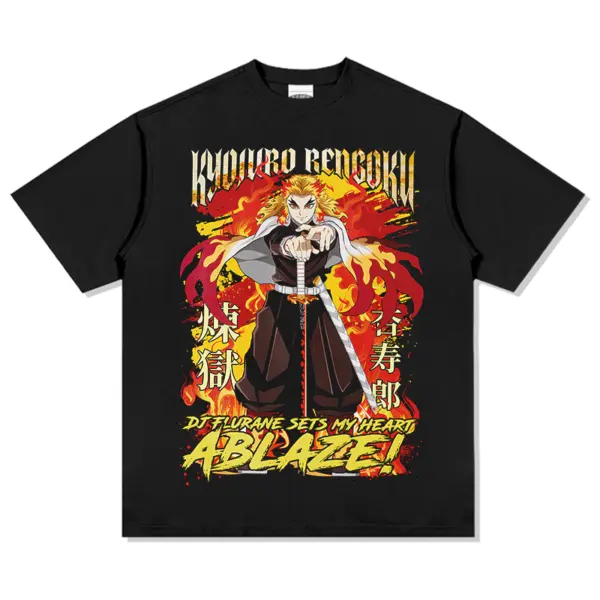 Kyoujurou Rengoku Set Your Heart Ablaze! "Anime" TEE