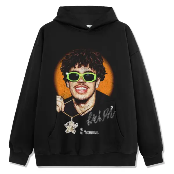 LaMelo Ball Hoodie NBA – Green Shades Portrait