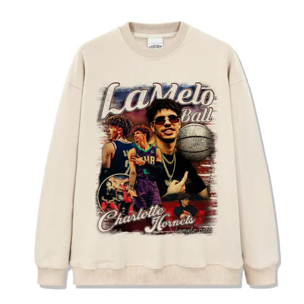 LaMelo Ball Sweatshirt NBA 2024 – Sunglasses Photo Collage