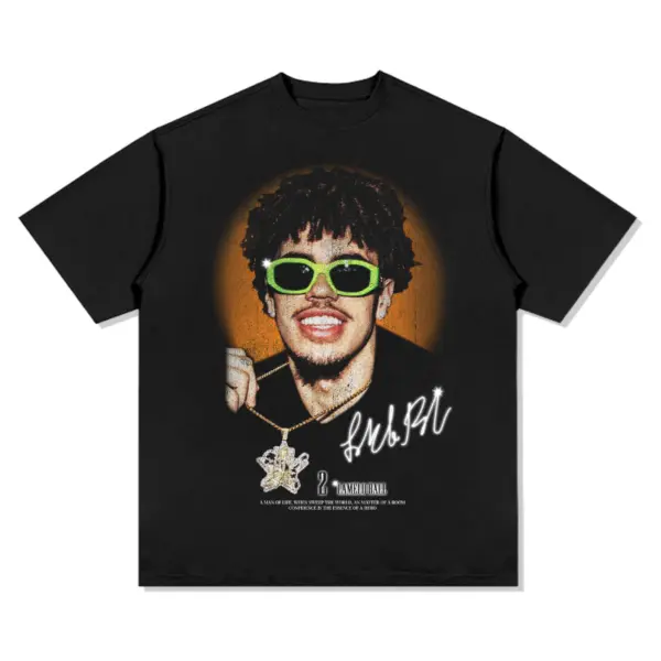 LaMelo Ball Tee NBA – Green Shades Portrait