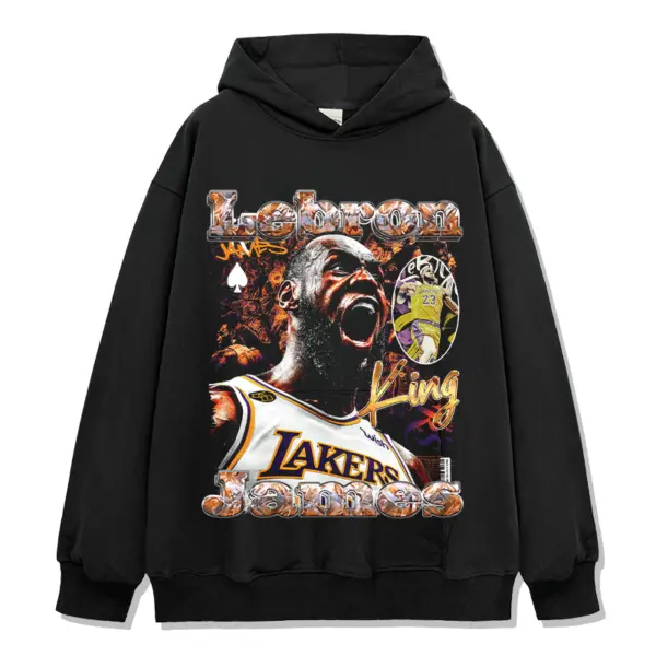 LeBron James Hoodie NBA – Lakers Jersey King Script