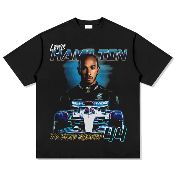 Lewis Hamilton Tee – 7x World Champion Car