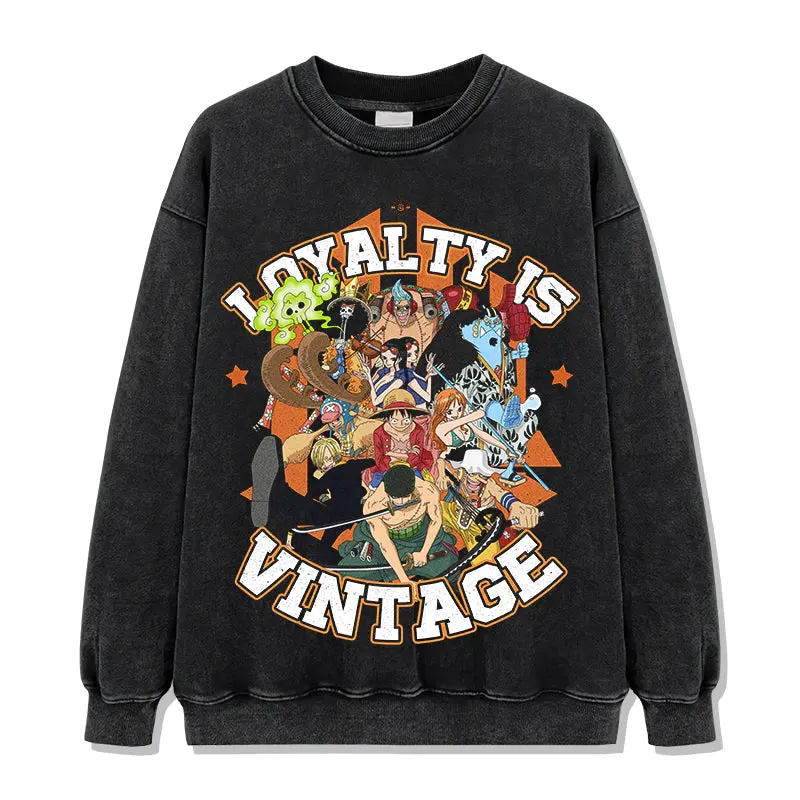 Loyalty s Vintage One Piece "Anime" Sweatshirt - view 2
