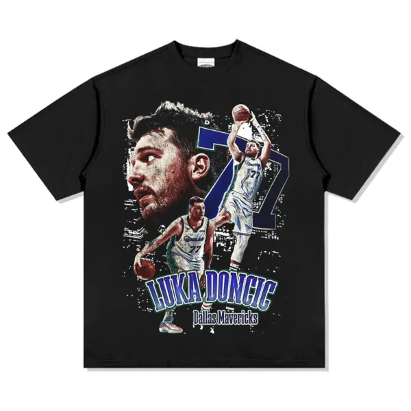 Luka Doncic Tee NBA – Dark Blue 77 Jump Shot