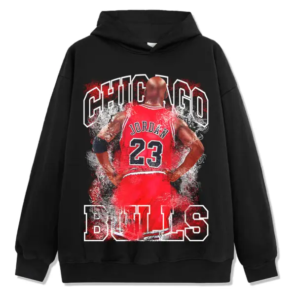 M Jordan Hoodie NBA – Chicago Bulls Gothic Letters