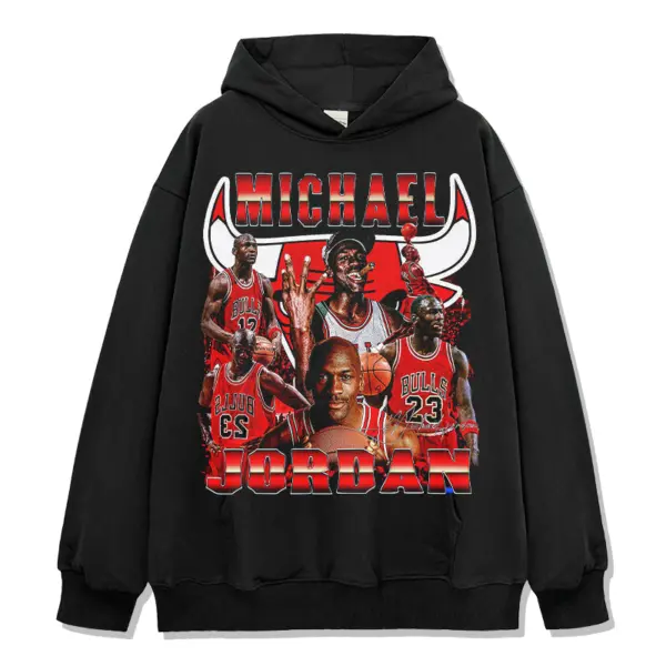 M Jordan Hoodie NBA – Bulls Logo Collage