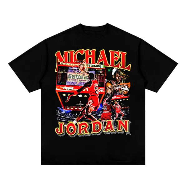 M Jordan Tee NBA – Red Letters, Arena Dunk