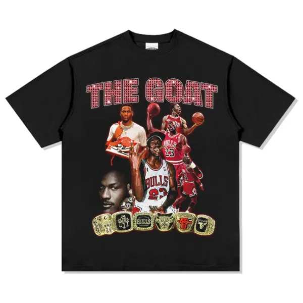 M Jordan Tee NBA – Red The Goat Letters
