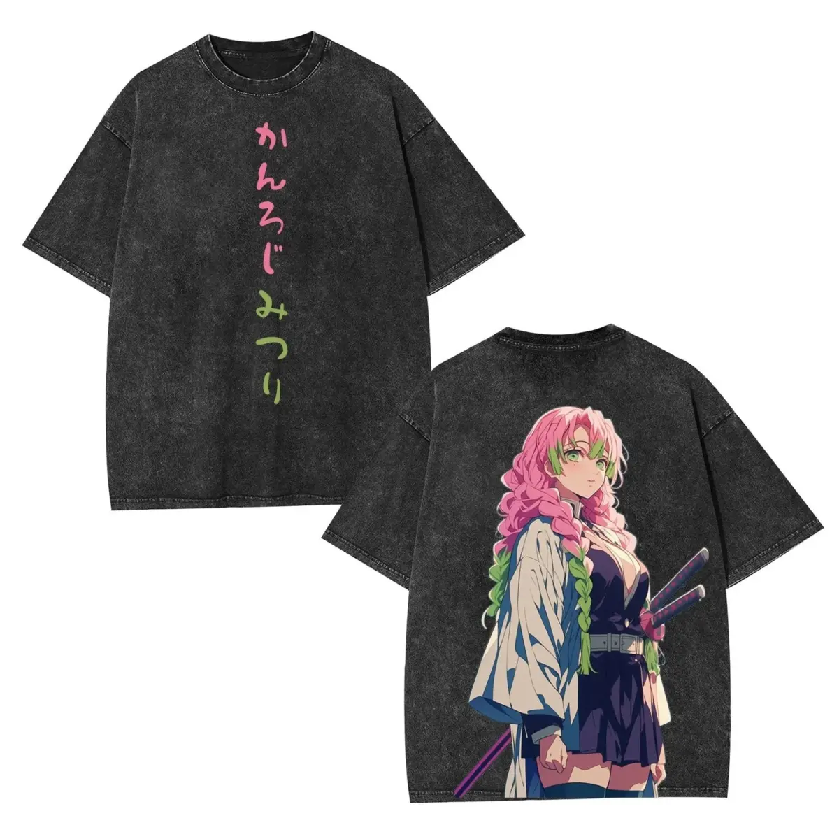 Mitsuri Kanroji Demon Slayer Vintage Heavyweight Graphic T-Shirt — product image 2