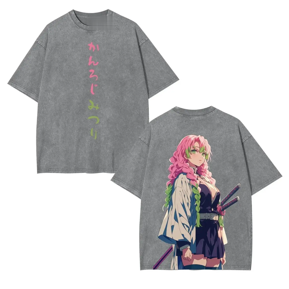 Mitsuri Kanroji Demon Slayer Vintage Heavyweight Graphic T-Shirt — product image 4