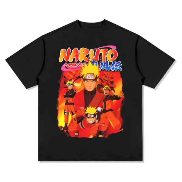 Naruto Anime Tee – Red Shippuden Logo