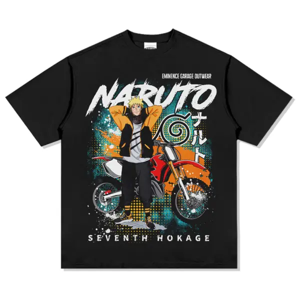 Naruto Anime Tee – Seventh Hokage Motorbike