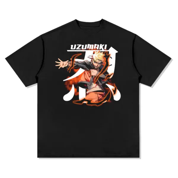 Naruto Uzumaki Anime Tee – Big White Kanji