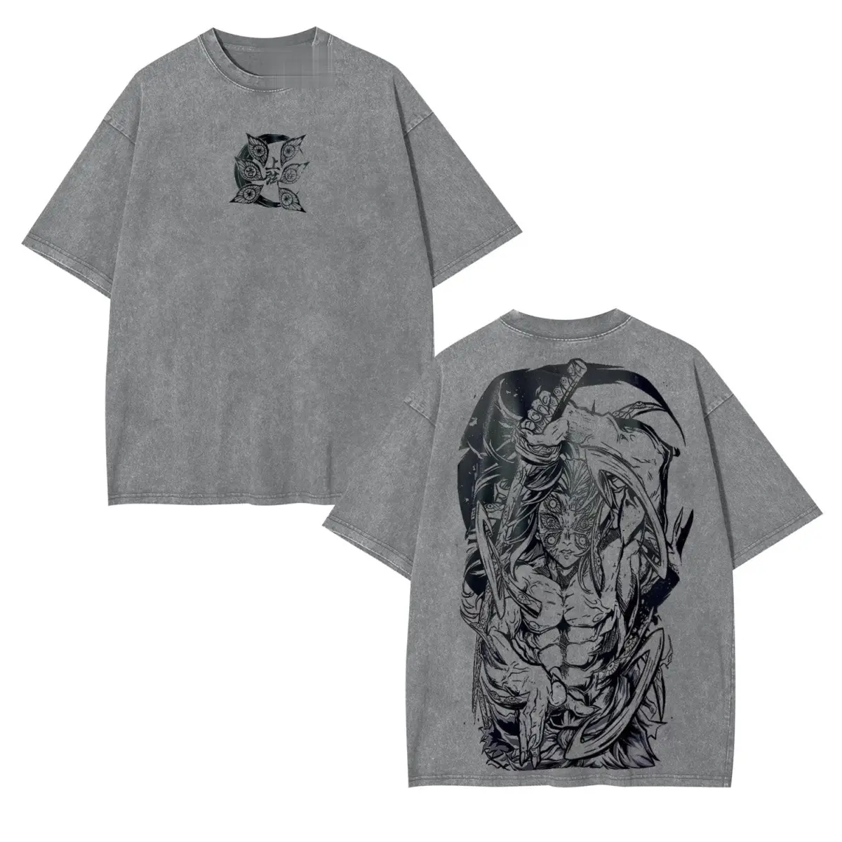 Nezuko Kamado Demon Slayer Vintage Heavyweight Graphic T-Shirt — product image 2