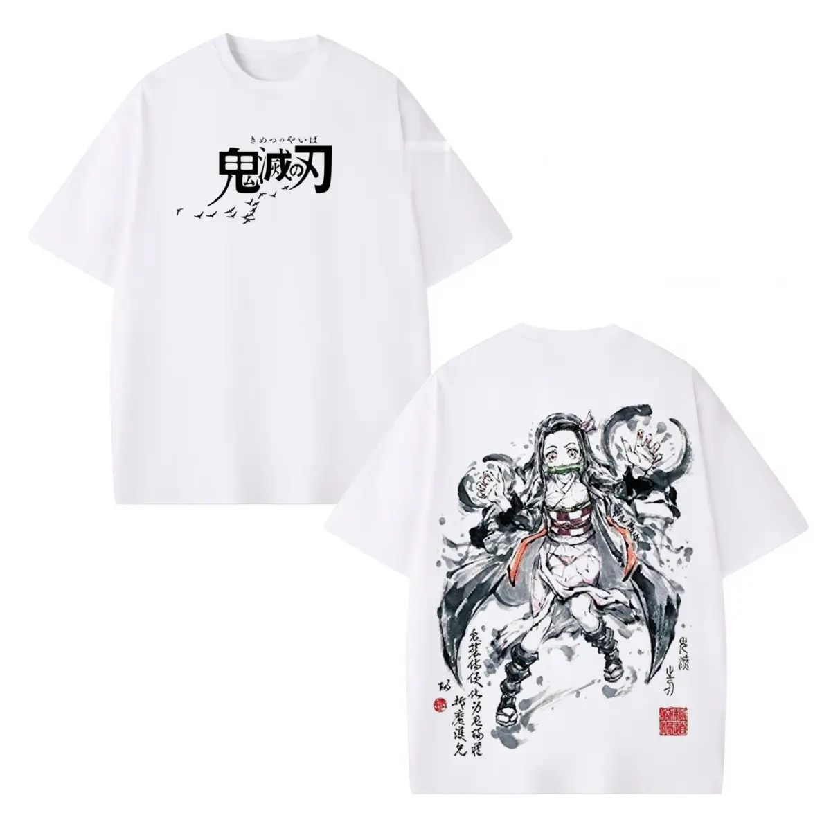 Nezuko Kamado Demon Slayer Vintage Heavyweight Graphic T-Shirt — product image 3