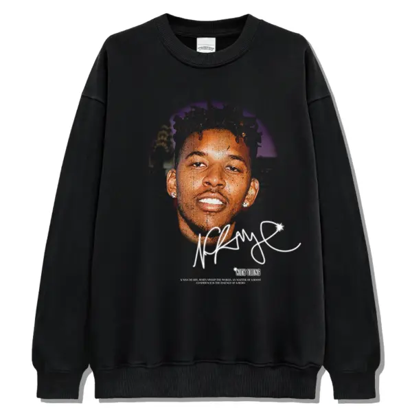 Nick Young Sweatshirt NBA 2024 – Face and Signature