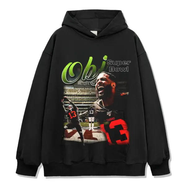 Odell Beckham Jr Hoodie – Green Script Super Bowl
