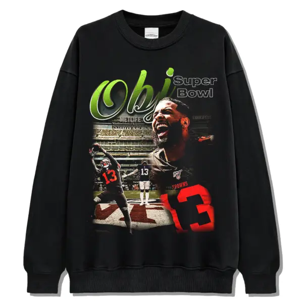 Odell Beckham Jr Sweatshirt – Green Script Super Bowl