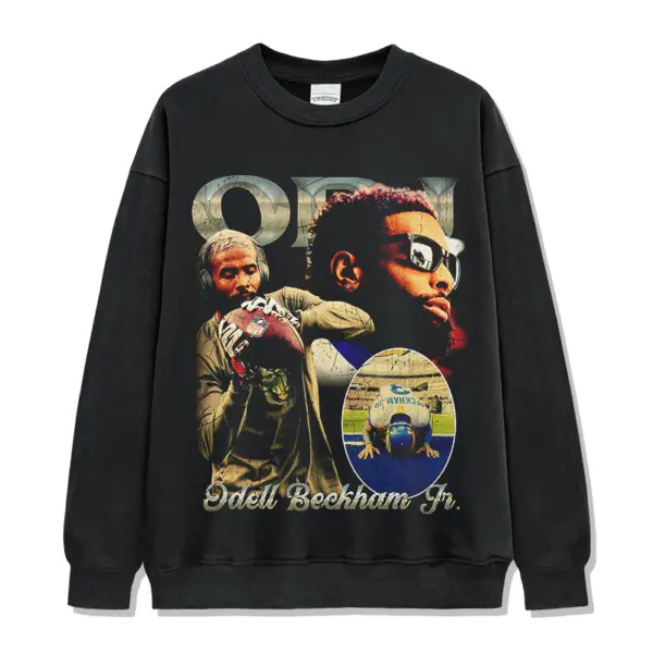 Odell Beckham Jr Sweatshirt – Stone OBJ Letters Sunglasses