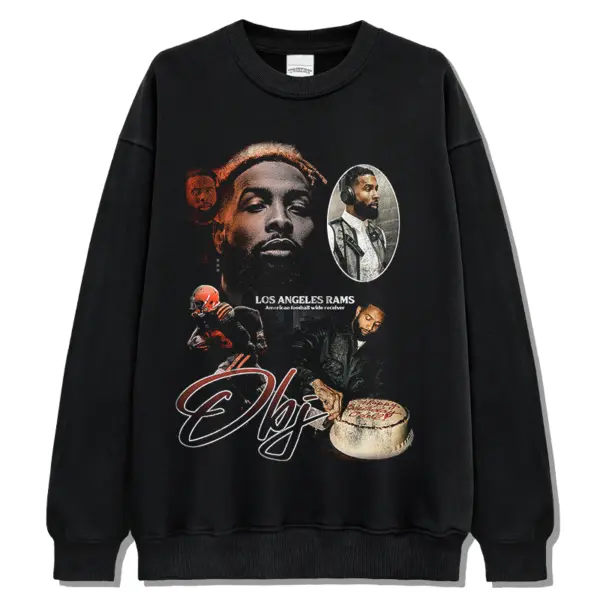 Odell Beckham Jr Sweatshirt – Los Angeles Rams Red Script