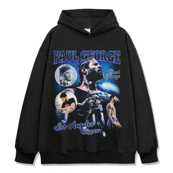 Paul George Hoodie NBA – Blue Letters, Clippers Script