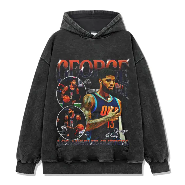 Paul George Hoodie NBA 2024 – Red Letters, OKC Jersey