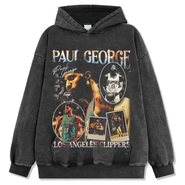 Paul George Hoodie NBA 2024 – Sepia Face Collage