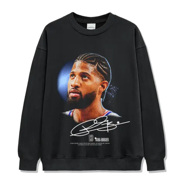 Paul George Sweatshirt NBA – Portrait with Signature